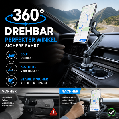 📢Novedad🚗Portavasos para automóvil giratorio y ajustable 360°