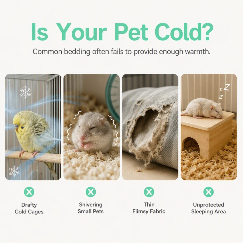 🦜 ¡50% DE DESCUENTO! ✨ Nido Colgante Cálido para Mascotas Pequeñas – Interior de Felpa Suave, Diseño Semicerrado y Ganchos Metálicos Resistentes ☁️🐾