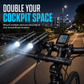 🚴 Extensor de Manillar de Bicicleta con Banco de Energía USB: Soportes Dobles, Impermeable, Resistente a la Vibración