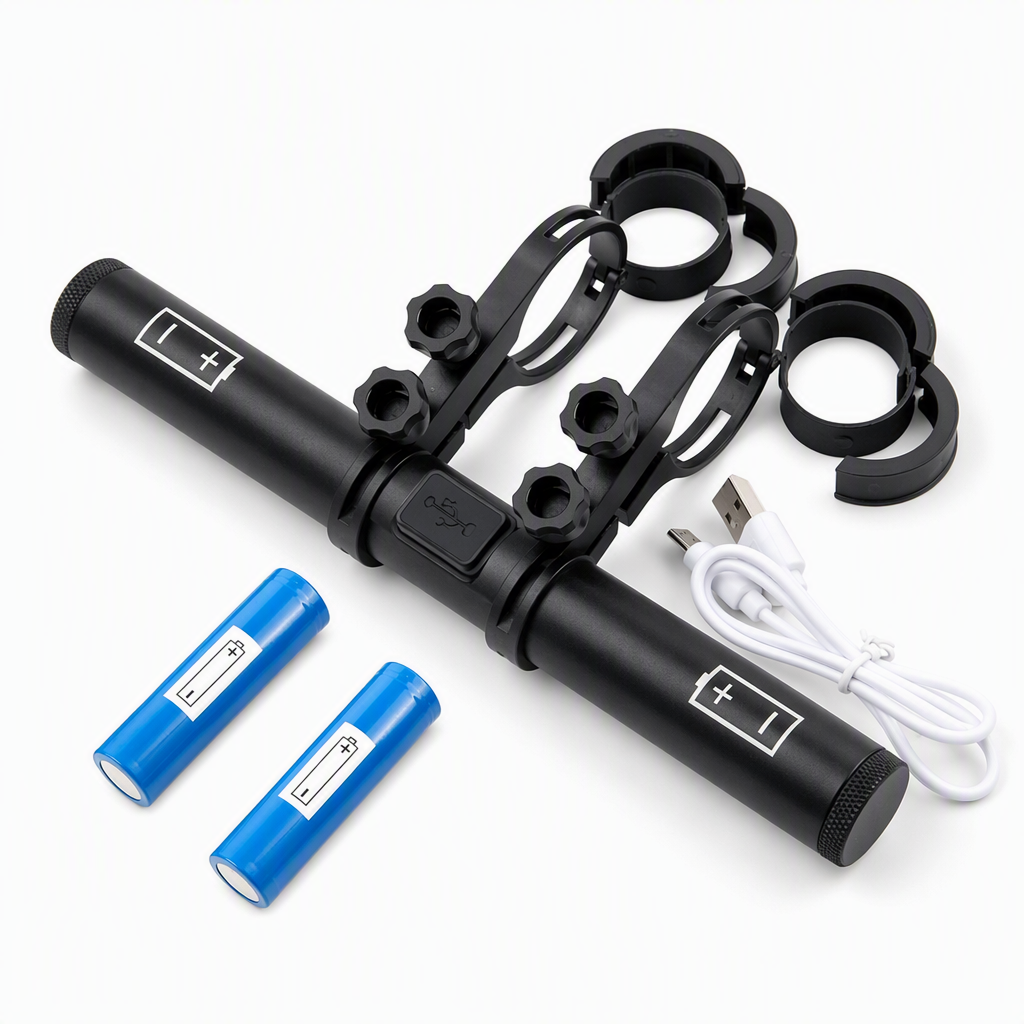 🚴 Extensor de Manillar de Bicicleta con Banco de Energía USB: Soportes Dobles, Impermeable, Resistente a la Vibración