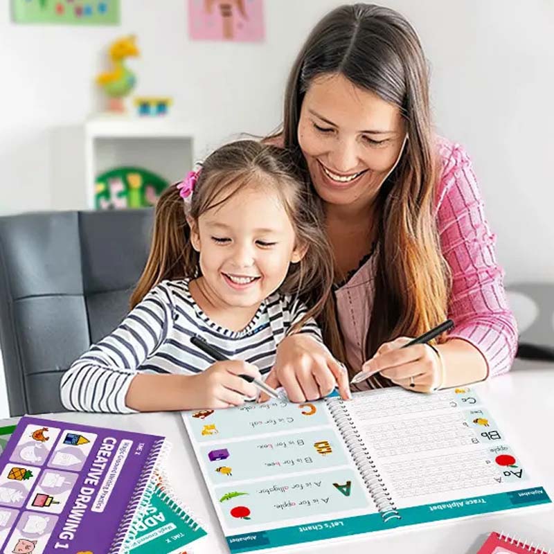 📢 50% DE DESCUENTO | Cuadernos mágicos con surcos para practicar escritura