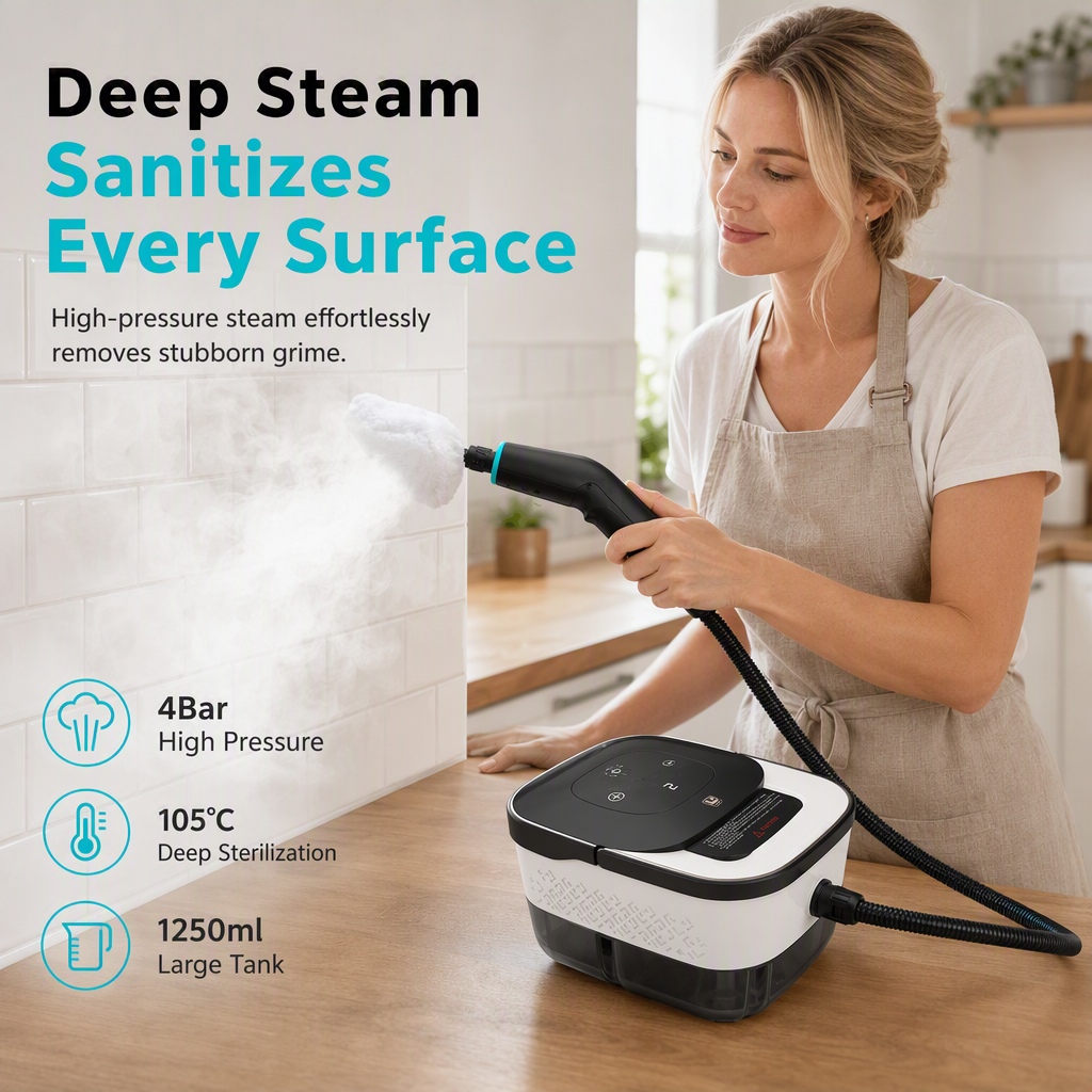 ⏳Oferta por tiempo limitado⏰ Limpiador a vapor de mano – Herramienta de limpieza profunda de alta presión