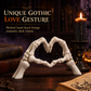 🎃¡Novedad!🔥Figura de Esqueleto de Resina con Gesto de Corazón para Halloween y Decoración del Hogar