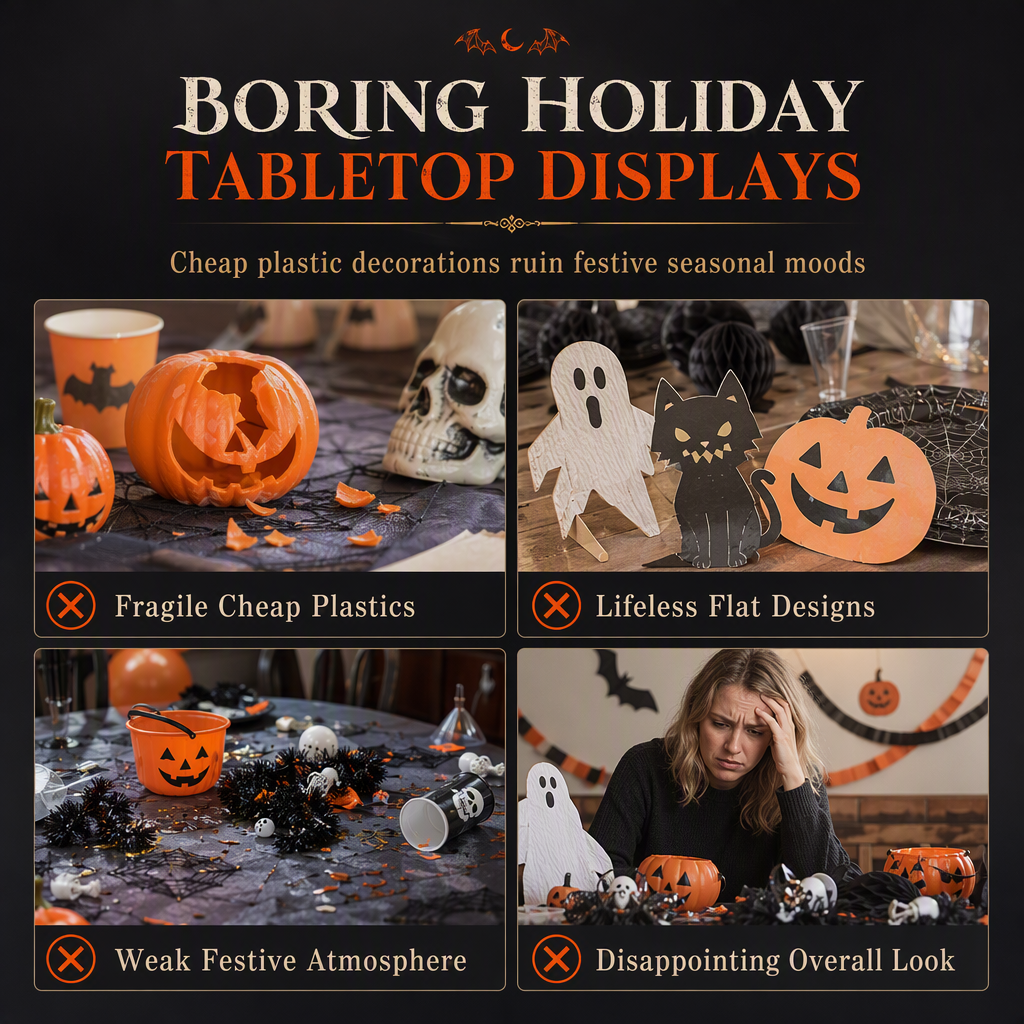 🎃¡Novedad!🔥Figura de Esqueleto de Resina con Gesto de Corazón para Halloween y Decoración del Hogar