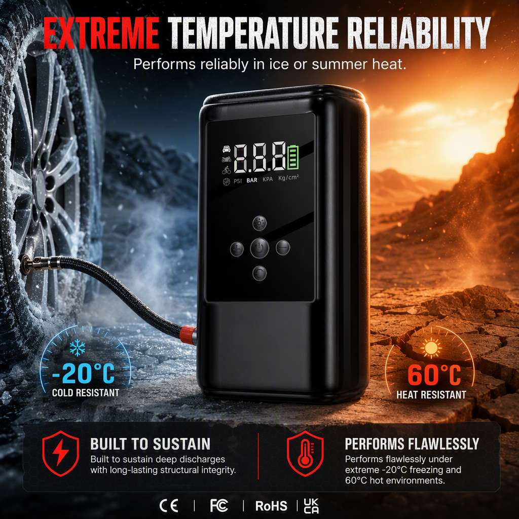 🚗 ¡Ahorra 50%! 🔋 Motor de arranque y inflador de neumáticos – Griales inteligentes y caja de EVA ✨