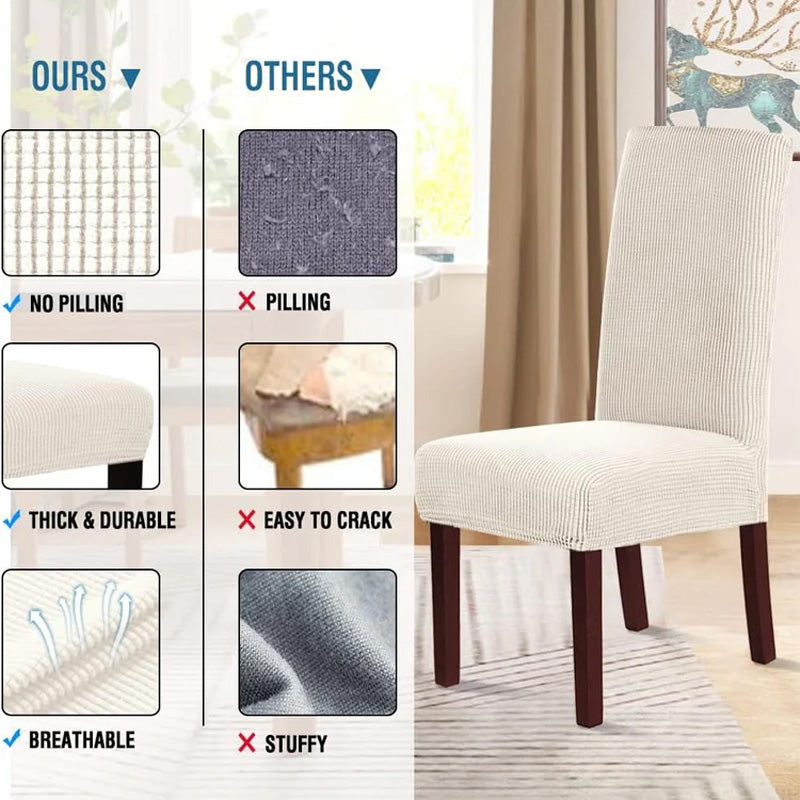 🪑✨ Funda de Asiento Elástica Universal “Cove” – Una Sola Pieza, Se Adapta a Cualquier Silla y Protege tus Muebles sin Arrugas 🏠✅