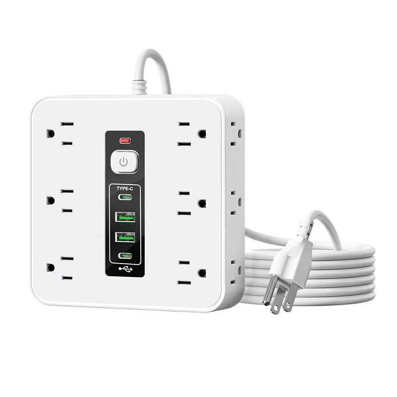 ⏳55% Descuento⏰Regleta Multicontacto de 12 Tomas con Puertos USB (110V)⚡🔋