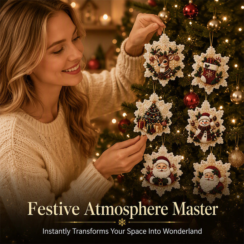 🎄 50% dto. – ¡oferta limitada! Set de adornos navideños para pintar – DIY creativo, colgantes festivos. Decora tu árbol con encanto! ✨🥳