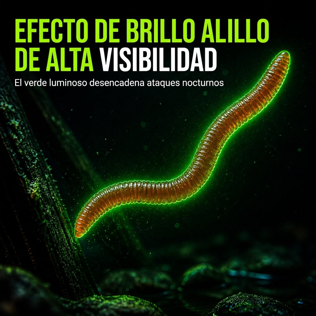 🎣 ¡50% DE DESCUENTO! ✨ Señuelos Suaves de Pesca Tipo Lombriz – Con Aroma, Realistas y Duraderos 🌊