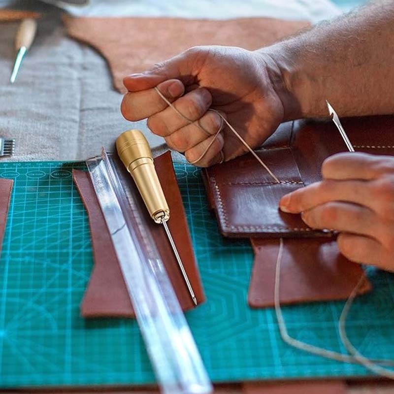 ⏳Time-Limited Special⏰5PCS Leather Sewing Awl Kit – High-Strength Steel & Copper Handle