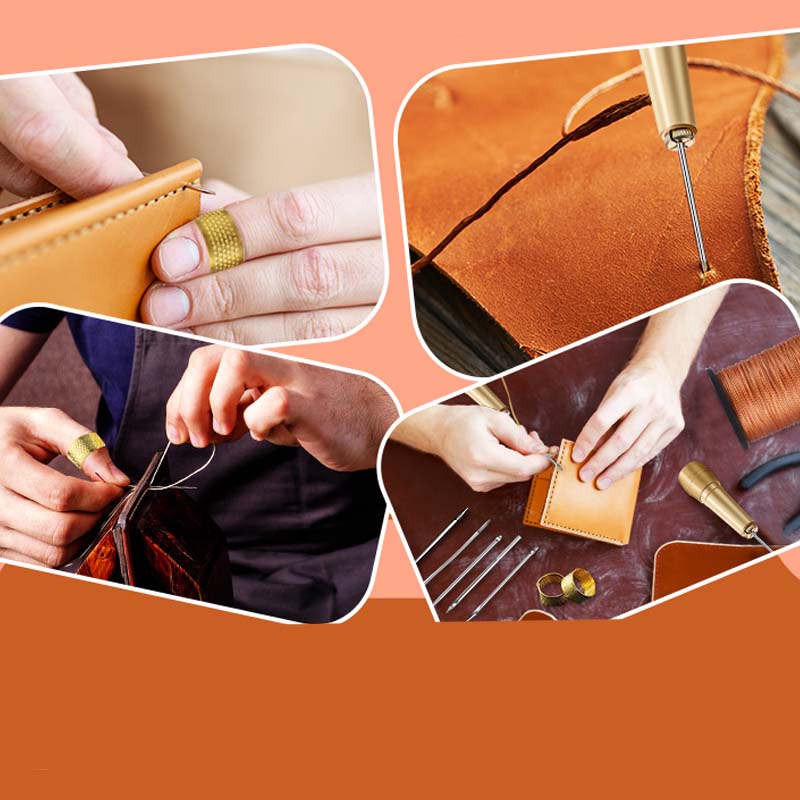 ⏳Time-Limited Special⏰5PCS Leather Sewing Awl Kit – High-Strength Steel & Copper Handle