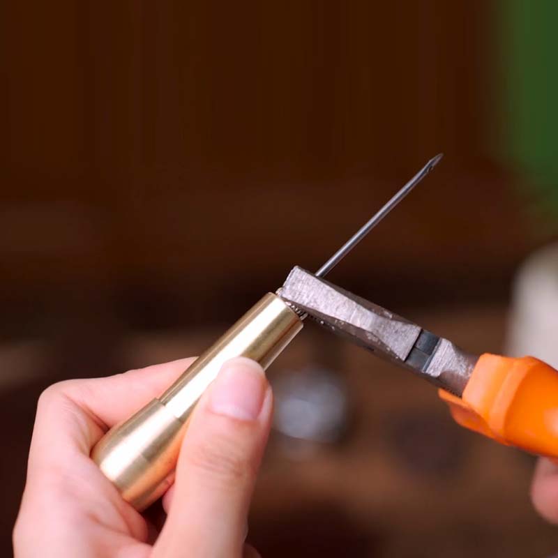 ⏳Time-Limited Special⏰5PCS Leather Sewing Awl Kit – High-Strength Steel & Copper Handle