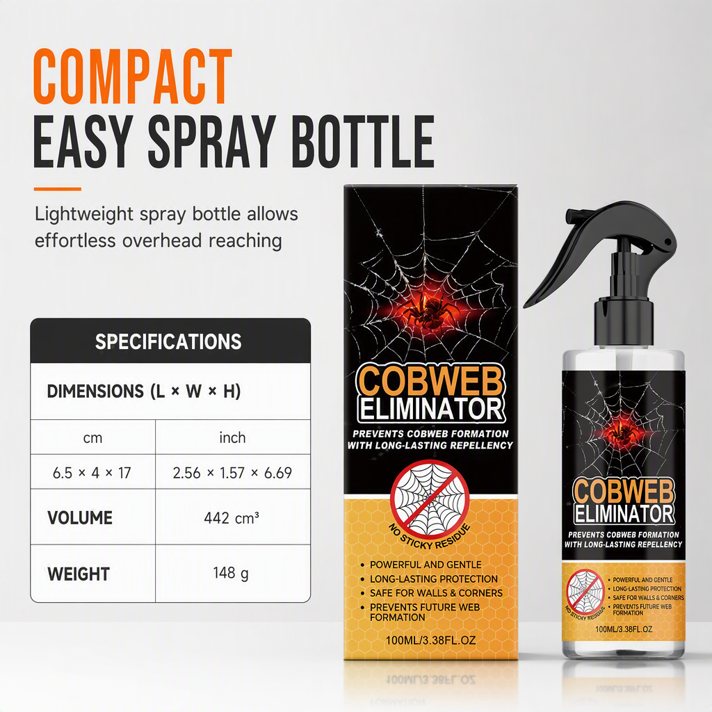 ⏳🔥LIMITED-TIME 50% OFF! ⏰100ml Cobweb Removal Spray and Wall Cleaner