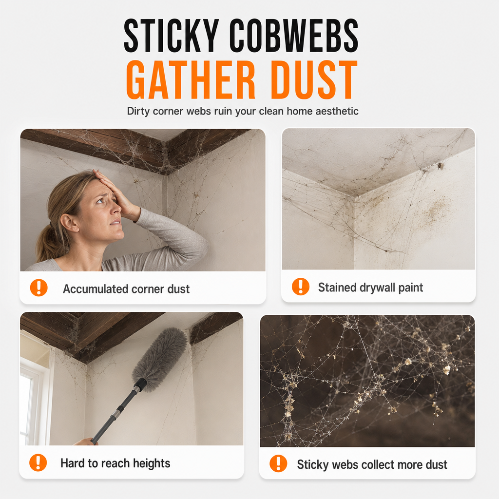 ⏳🔥LIMITED-TIME 50% OFF! ⏰100ml Cobweb Removal Spray and Wall Cleaner