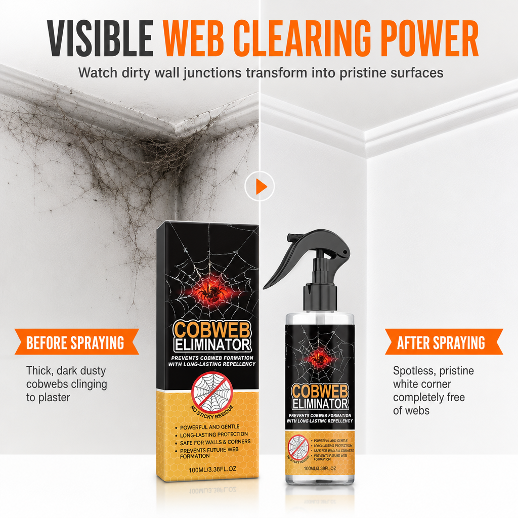 ⏳🔥LIMITED-TIME 50% OFF! ⏰100ml Cobweb Removal Spray and Wall Cleaner