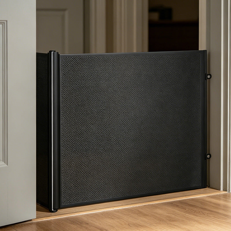 Retractable Punch-Free Pet Gate for Indoor Doorways and Stairs