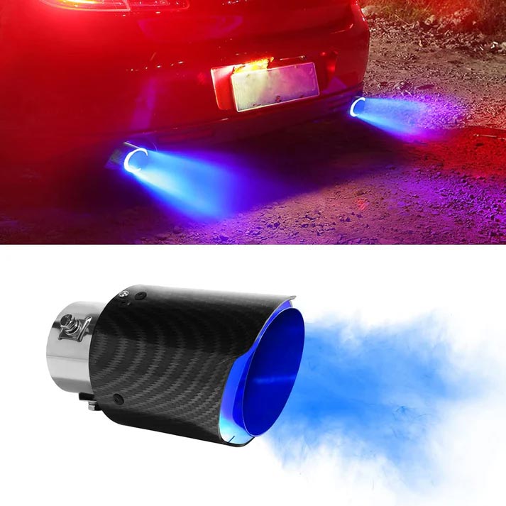 Punta de Escape Universal con Luz LED para Auto