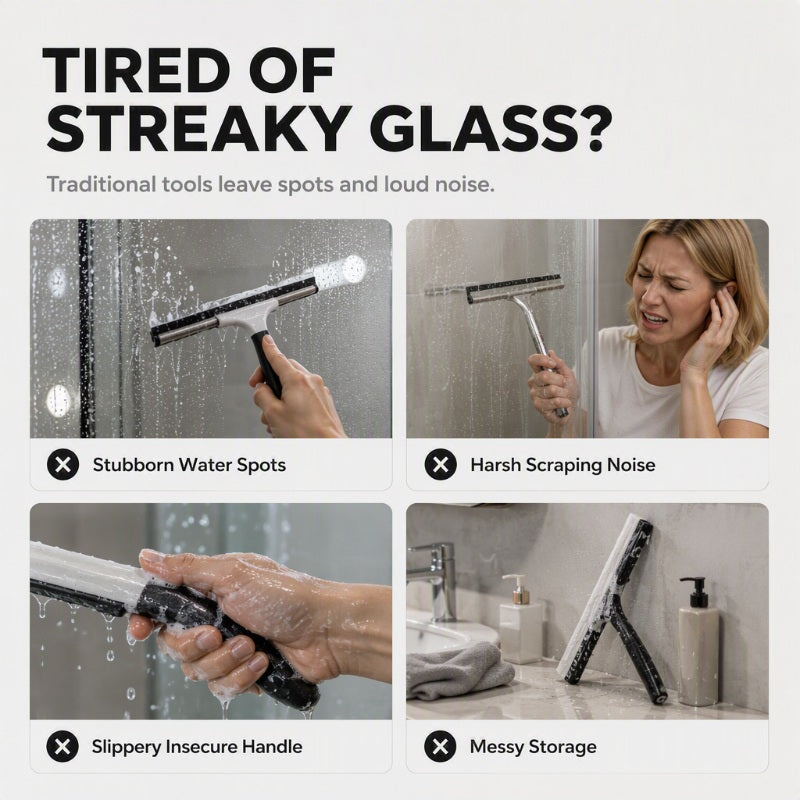 Limpiacristales de Silicona Multiusos para Ducha