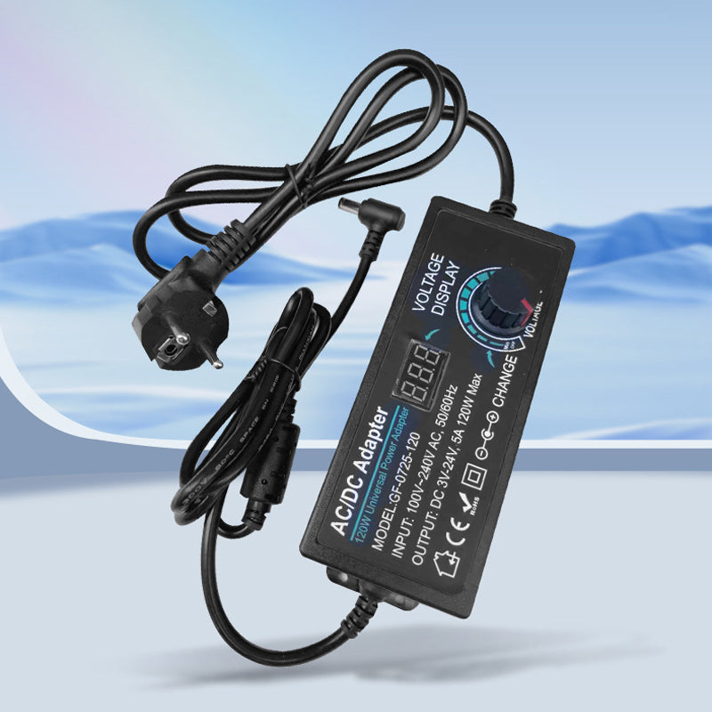 📢📢40% OFF !! ⏰Adjustable 3V-24V 3A Universal AC/DC Power Adapter
