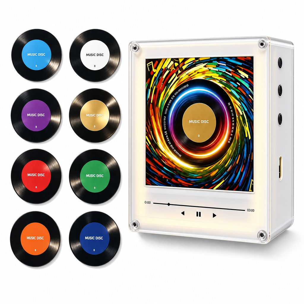 🎵 ¡50% DE DESCUENTO POR TIEMPO LIMITADO! ✨ Caja Musical Magnética NFC para Refrigerador – Toca para Reproducir y Luz LED Giratoria 360° 🧲