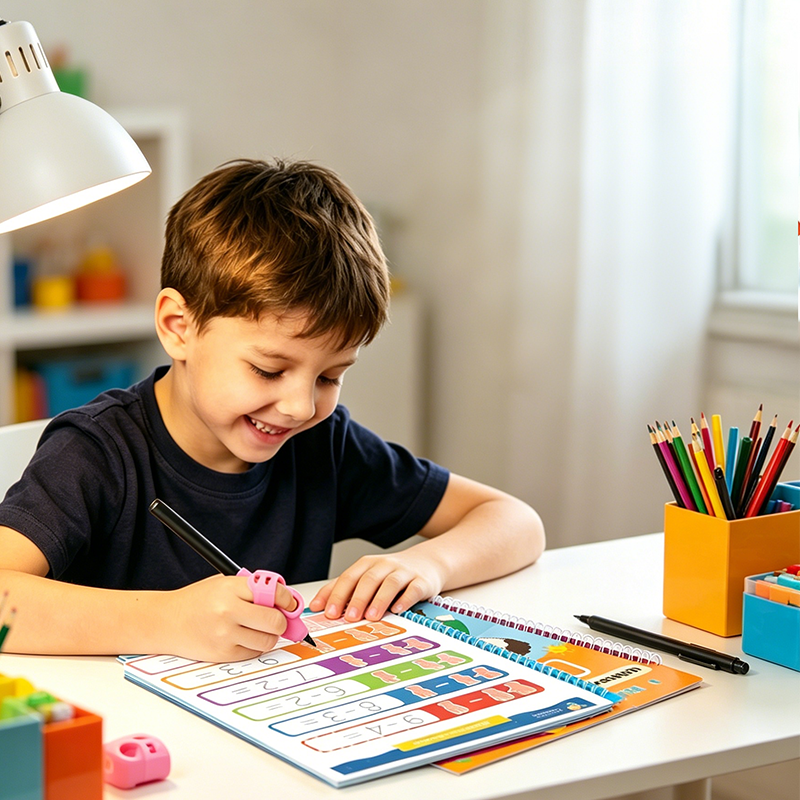 Set de Libros de Práctica de Escritura con Ranuras Mágicas