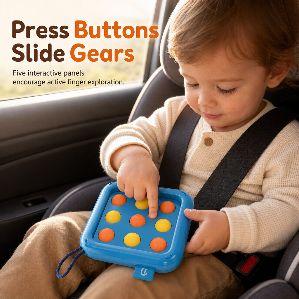 🧸 ¡50% de Descuento! ✨ Juguete Apilable Busy Ball – Cubo de Actividades Multifaceta y Portátil 🎈