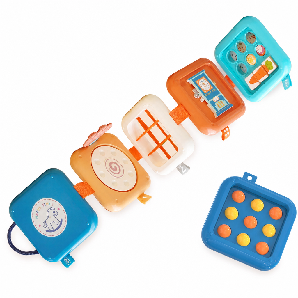 🧸 ¡50% de Descuento! ✨ Juguete Apilable Busy Ball – Cubo de Actividades Multifaceta y Portátil 🎈
