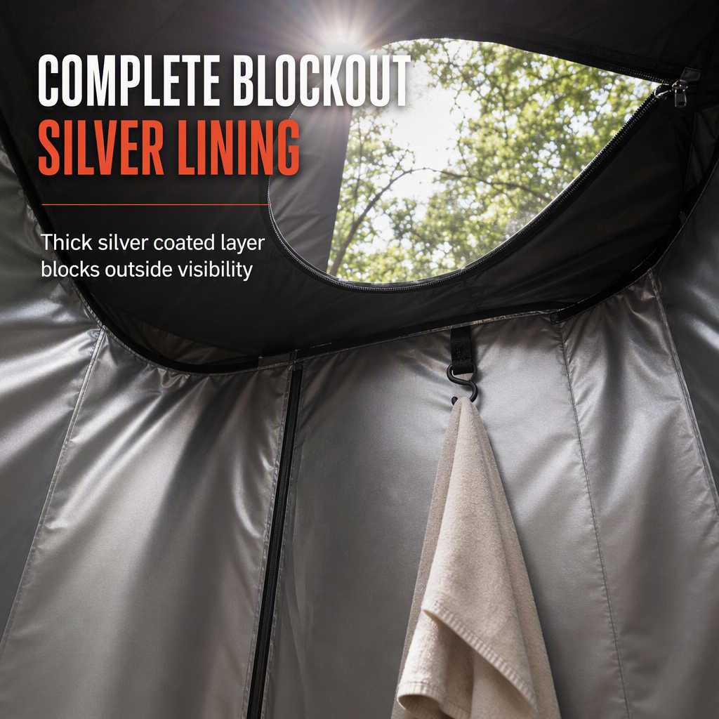 ⏳Time-Limited Special⏰Portable Quick Opening Car Rear Shower Tent | Outdoor Camping Single Person Changing Room and Privacy Toilet Tent🚗⛺🚿