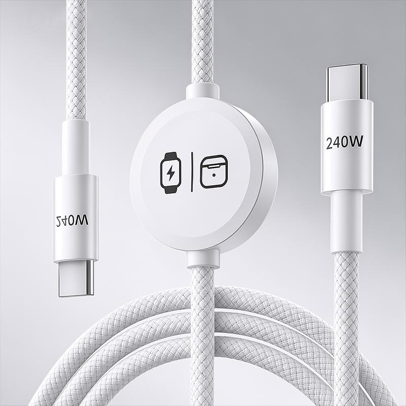 📱 ¡Precio especial de último día! ⌚ Cable de carga rápida multidispositivo: cargador de reloj con conector a presión y alimentación USB-C.
