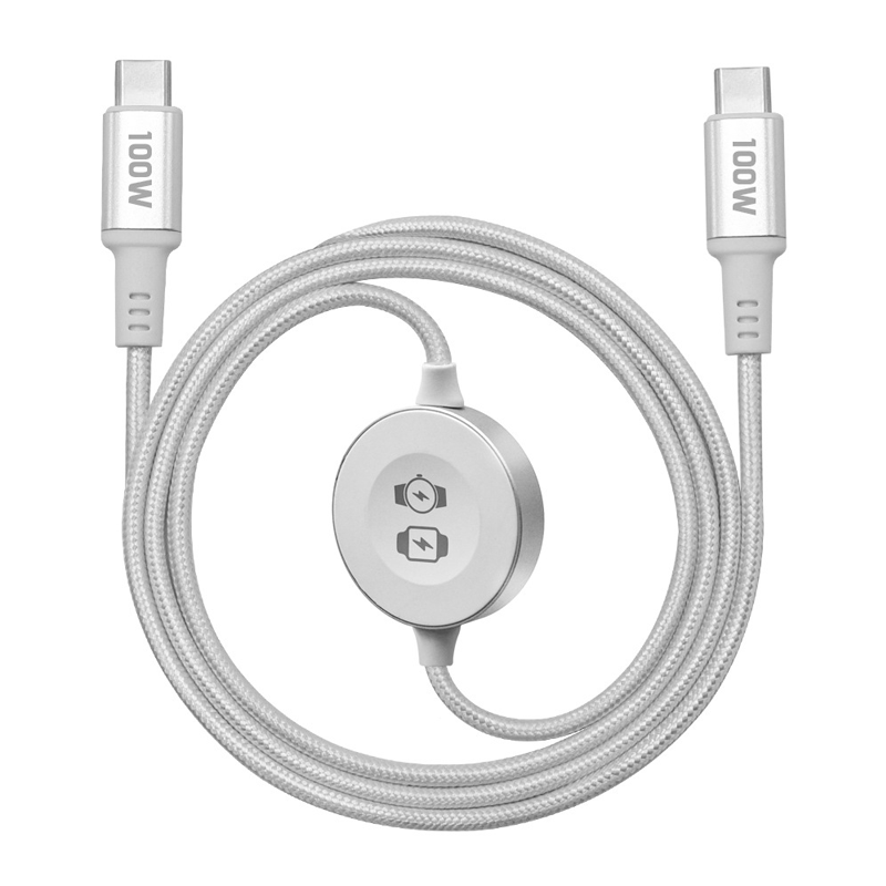 📱 ¡Precio especial de último día! ⌚ Cable de carga rápida multidispositivo: cargador de reloj con conector a presión y alimentación USB-C.