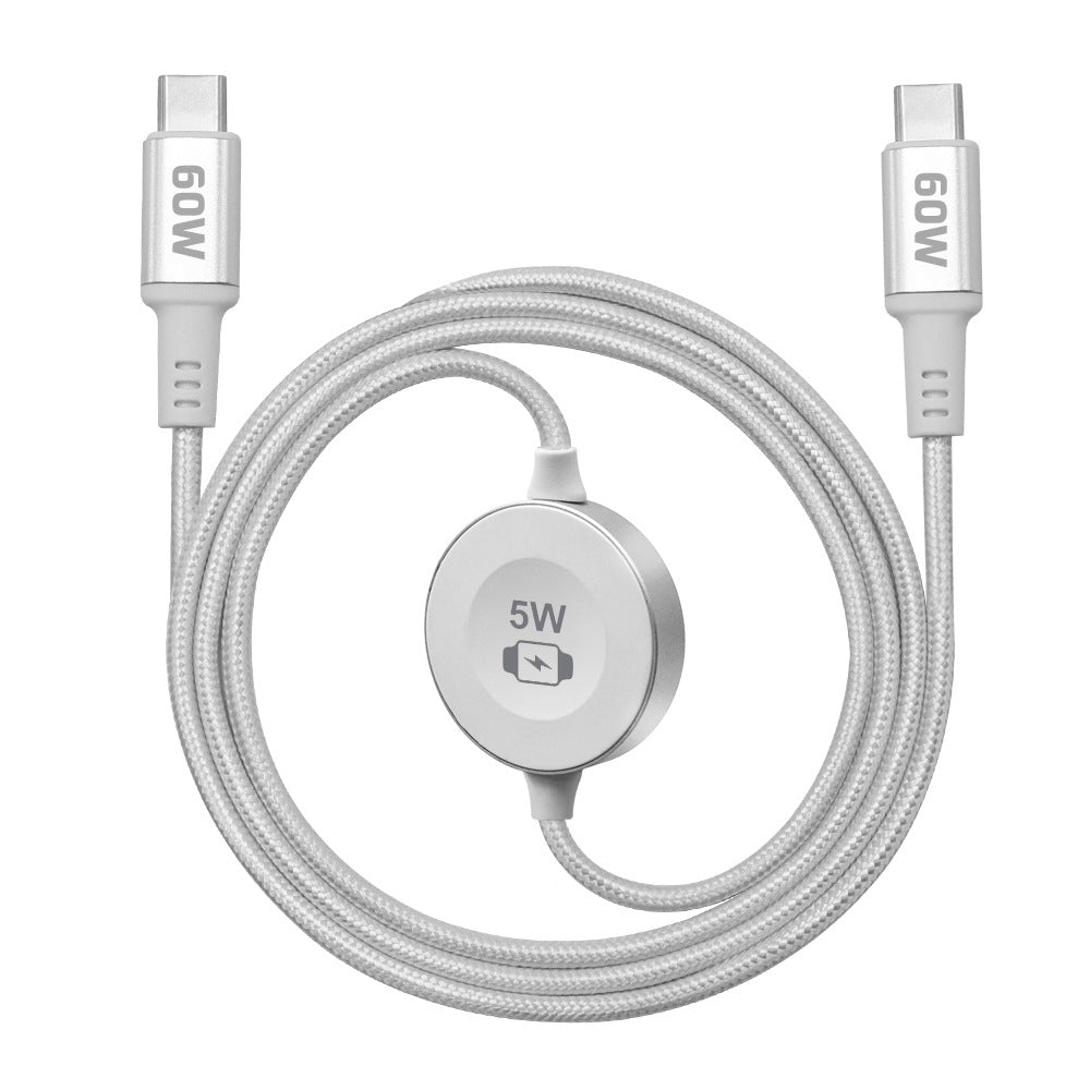 📱 ¡Precio especial de último día! ⌚ Cable de carga rápida multidispositivo: cargador de reloj con conector a presión y alimentación USB-C.