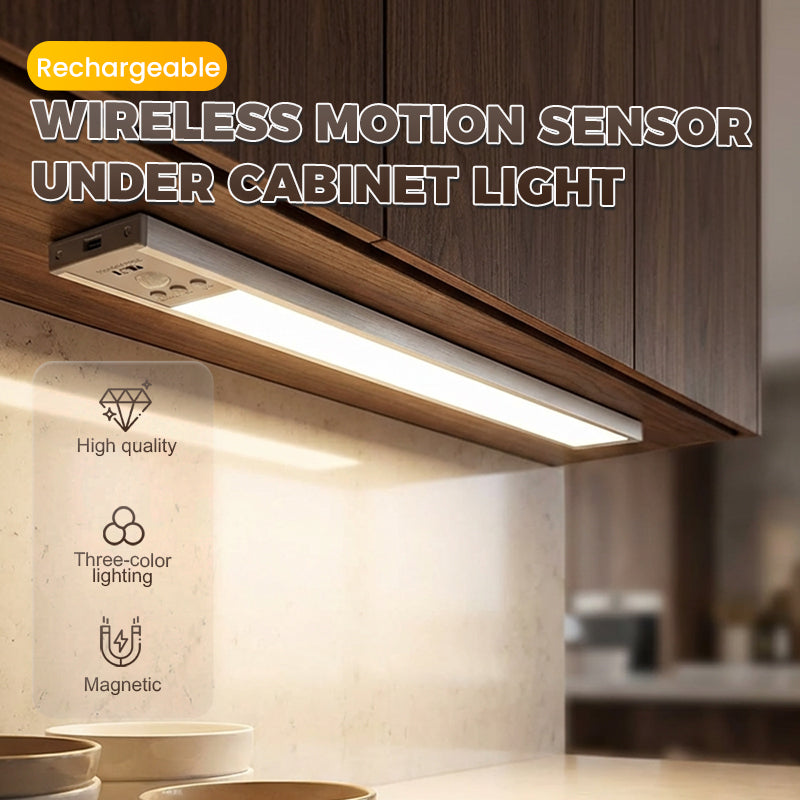 Luz LED Recargable Inalámbrica con Sensor de Movimiento para Bajo Gabinete