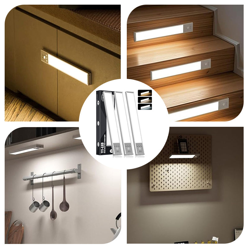 Luz LED Recargable Inalámbrica con Sensor de Movimiento para Bajo Gabinete