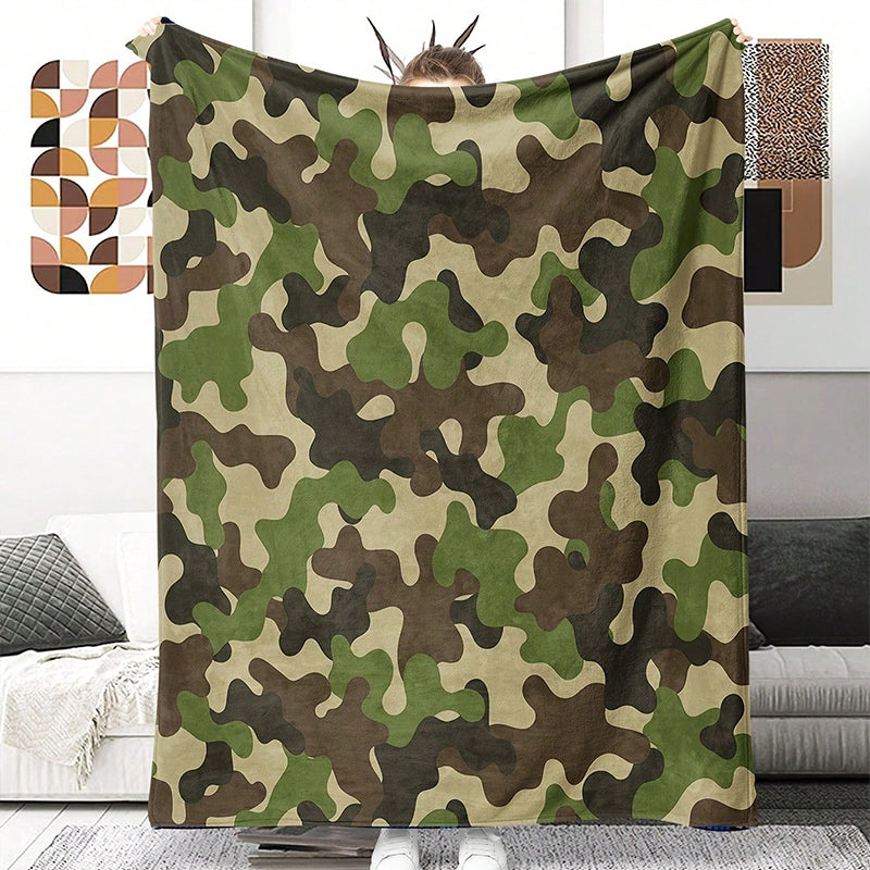 Manta de tirado de impresión de camuflaje ultrasuave