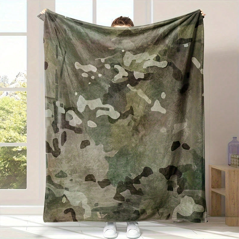 Manta de tirado de impresión de camuflaje ultrasuave