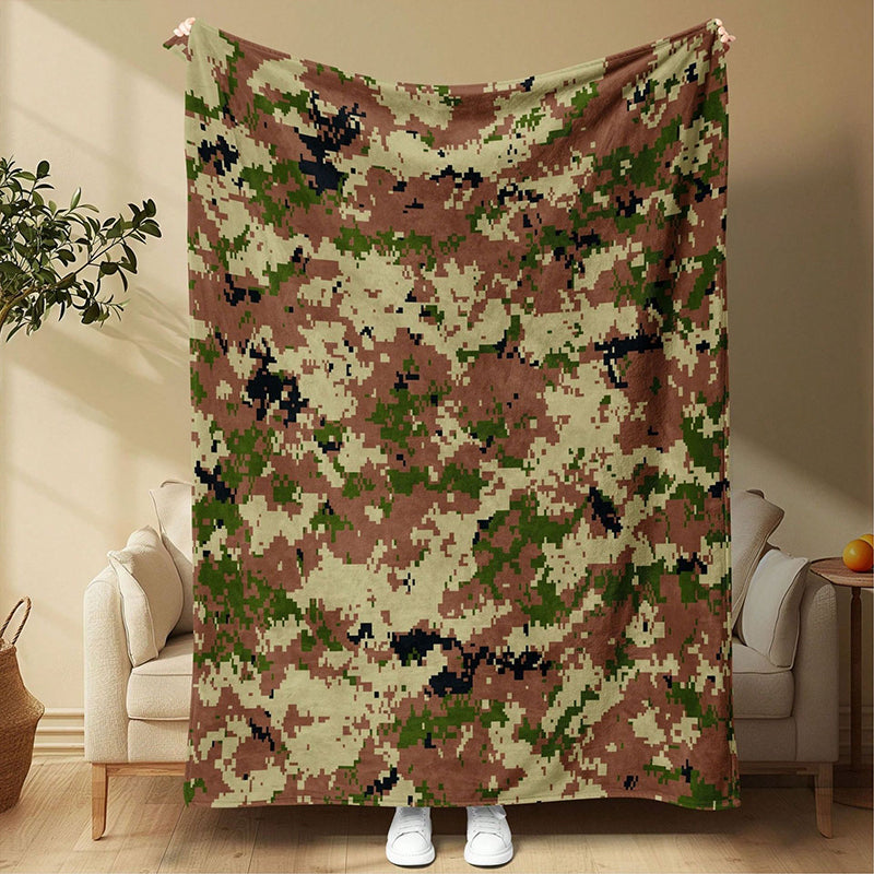 Manta de tirado de impresión de camuflaje ultrasuave