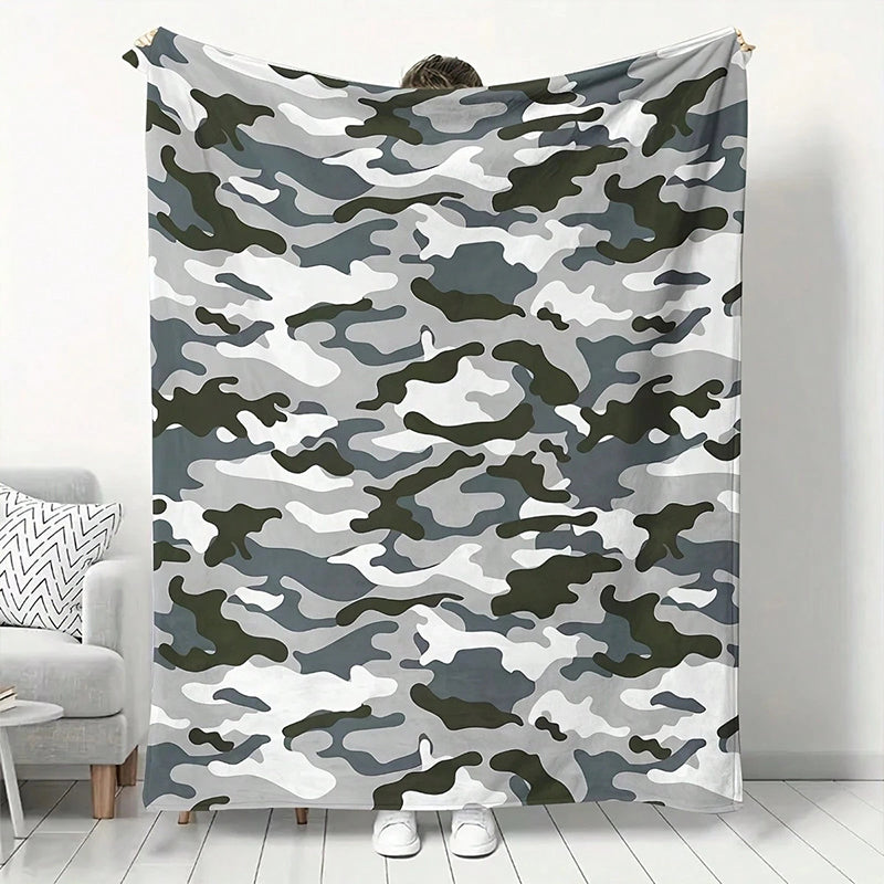 Manta de tirado de impresión de camuflaje ultrasuave