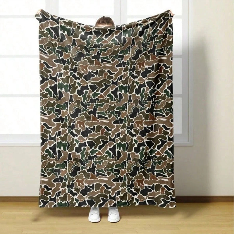 Manta de tirado de impresión de camuflaje ultrasuave