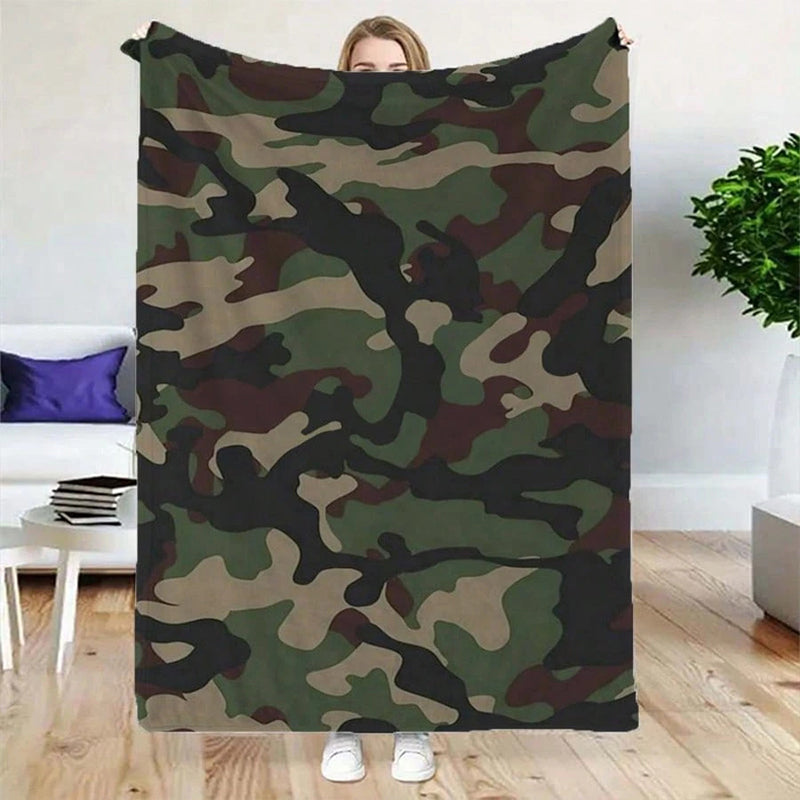 Manta de tirado de impresión de camuflaje ultrasuave