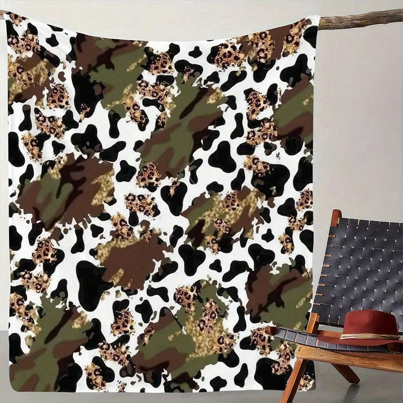 Manta de tirado de impresión de camuflaje ultrasuave