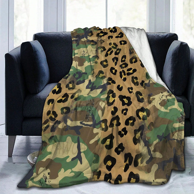 Manta de tirado de impresión de camuflaje ultrasuave