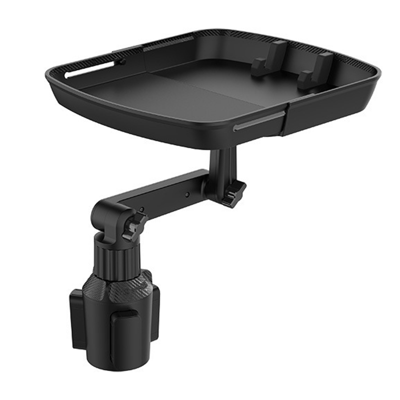 🚗 Bandeja Giratoria 360° para Portavasos de Auto: Superficie Extensible, Soporte para Celular e Instalación sin Herramientas