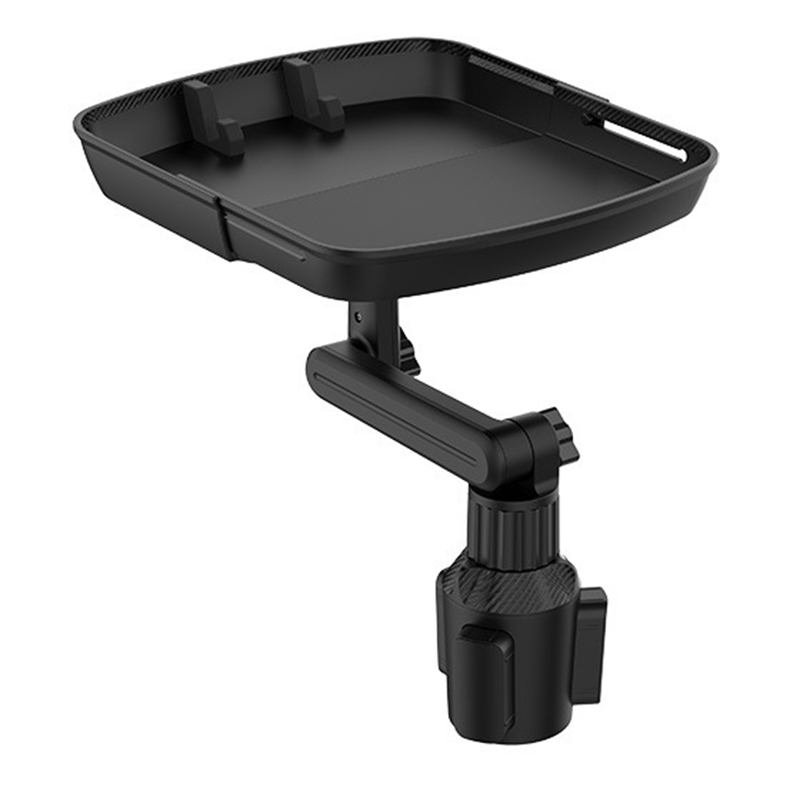 🚗 Bandeja Giratoria 360° para Portavasos de Auto: Superficie Extensible, Soporte para Celular e Instalación sin Herramientas