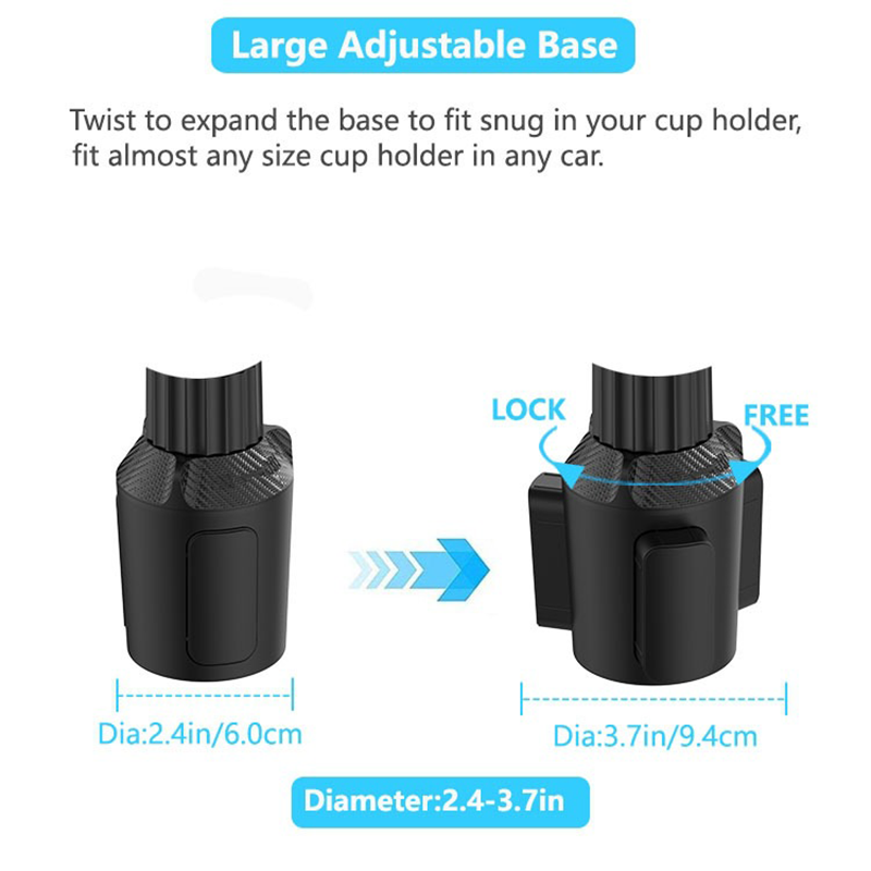 🚗 Bandeja Giratoria 360° para Portavasos de Auto: Superficie Extensible, Soporte para Celular e Instalación sin Herramientas