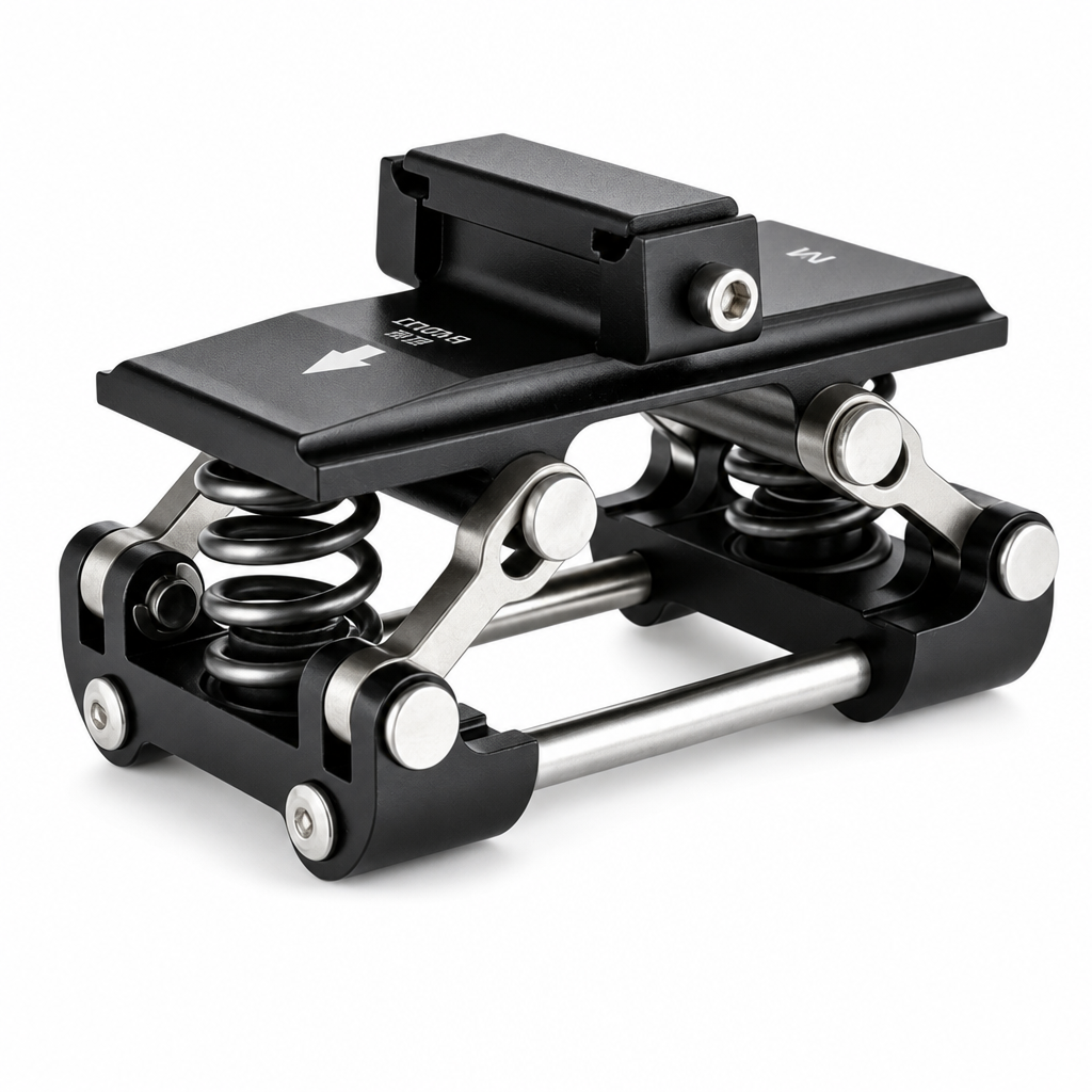 ⏳🔥¡50% DE DESCUENTO POR TIEMPO LIMITADO! ⏰ Amortiguador de Asiento para Bicicleta🚴 – Doble Resorte Antigolpes y Cuerpo de Aluminio CNC