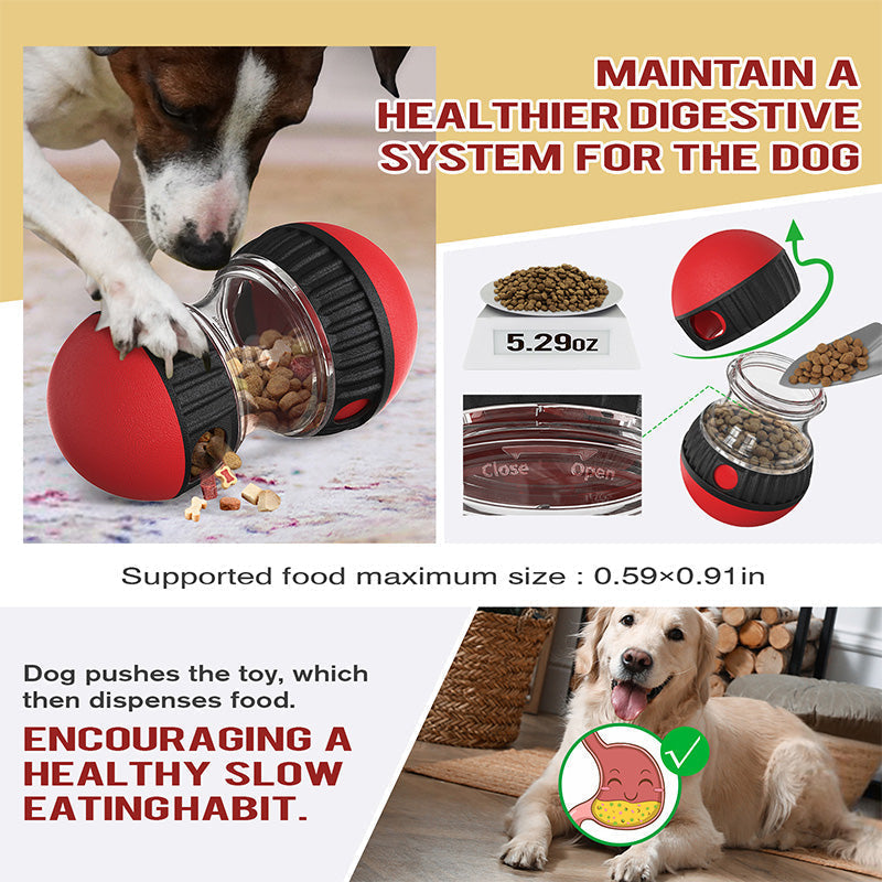 🐶 ¡50% DE DESCUENTO! ✨ Juguete Dispensador Interactivo de Premios para Perros – ABS de Grado Alimenticio, Salida Ajustable y Estimulación Mental 🦴