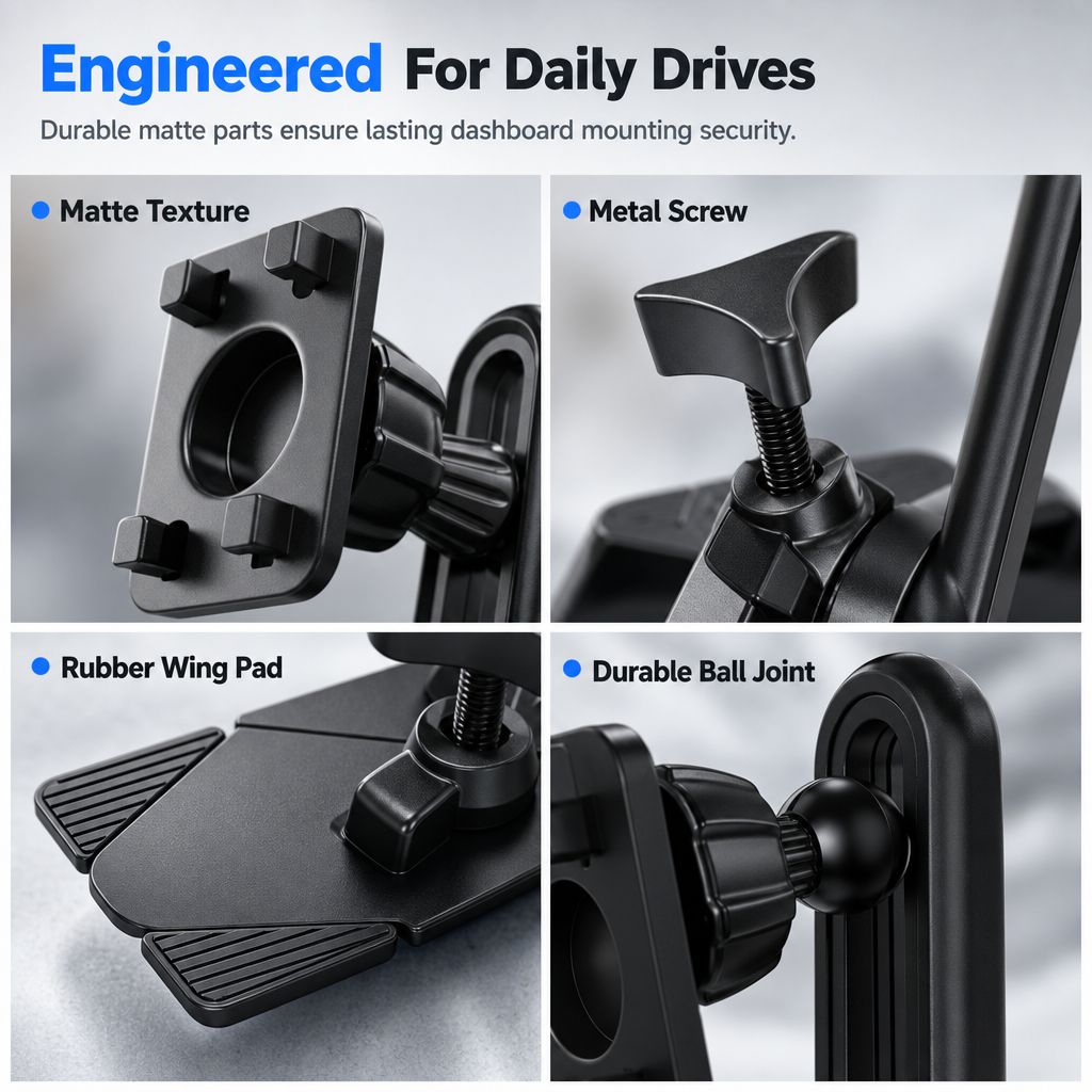 🚗📱 Soporte Universal de Celular para Auto | Ranura de CD y Rejilla de Aire, Brazo Telescópico Ajustable