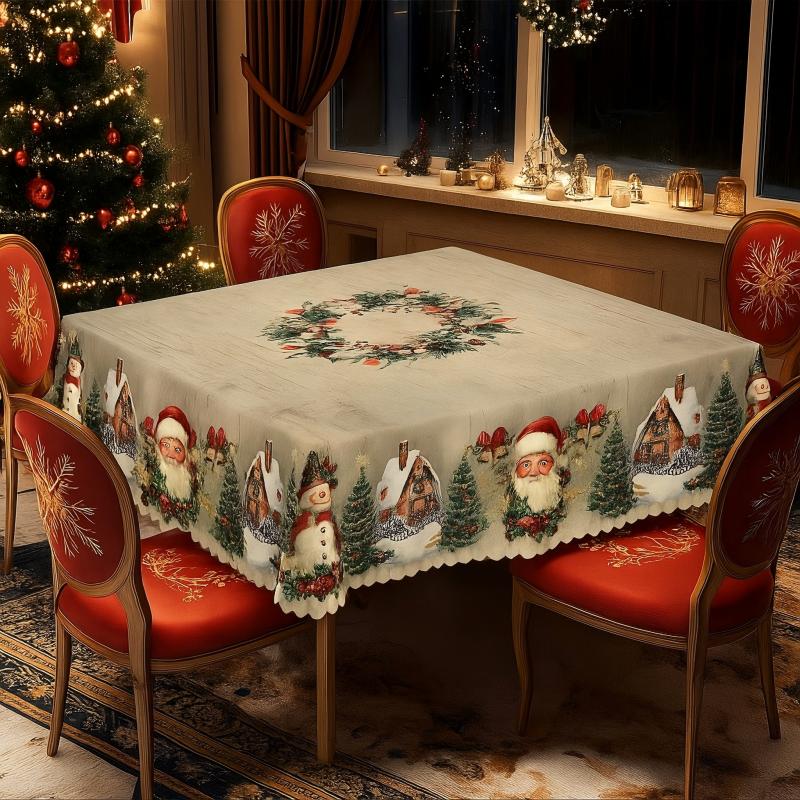 🎄✨ Mantel Navideño Decorativo | Ambiente Festivo, Fácil Limpieza y Alta Durabilidad 🎅🦌