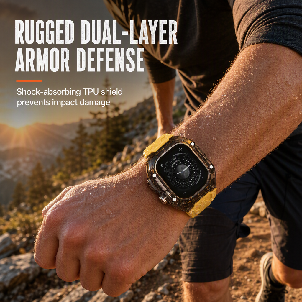 ⌚🛡️ Correa Todo en Uno con Funda Protectora Blindada para Smartwatch | Diseño Deportivo Antigolpes y TPU de Alta Resistencia