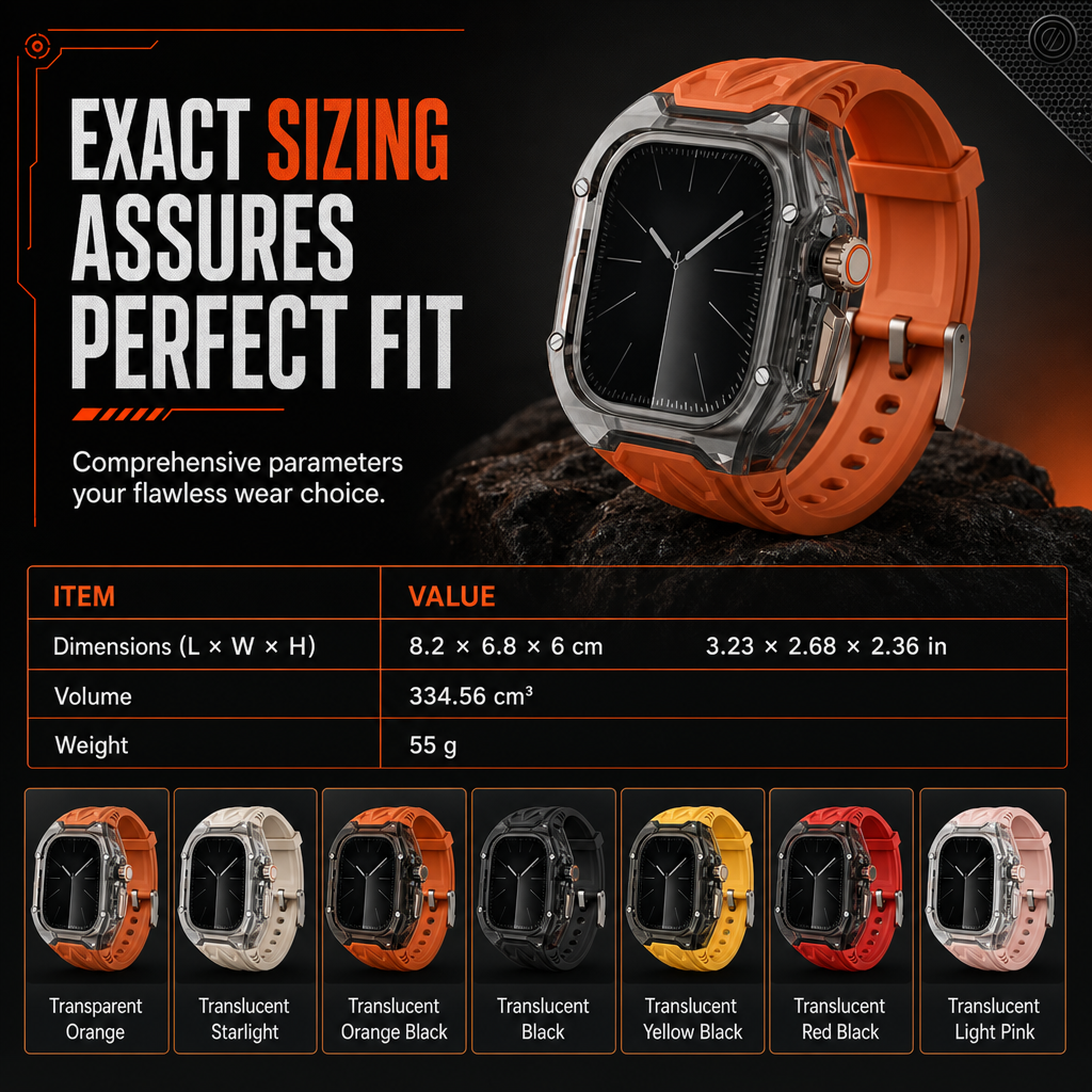 ⌚🛡️ Correa Todo en Uno con Funda Protectora Blindada para Smartwatch | Diseño Deportivo Antigolpes y TPU de Alta Resistencia